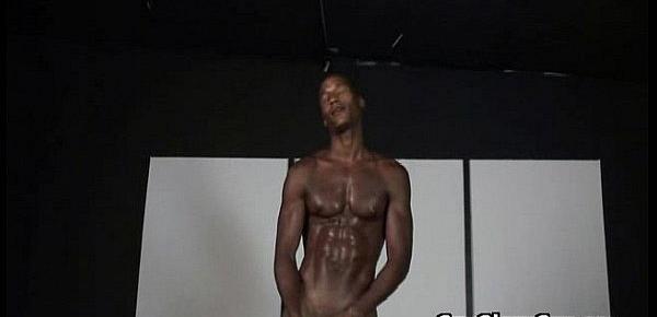 Black Gay Dude Wet Blowjob from White Skinny Boy 25